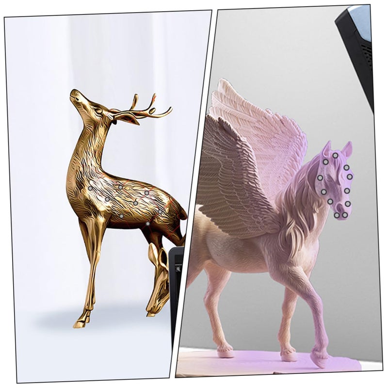 4 Sheets Reflective Film Marking Points Adhesive Scanning Markers Tear Resistant High Reflectivity - Image 3